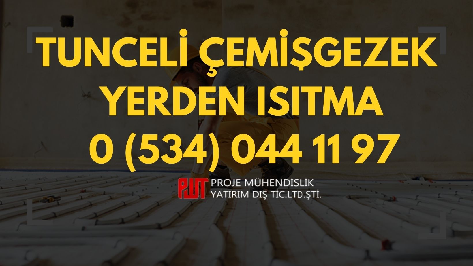 Tunceli Çemişgezek Yerden Isıtma